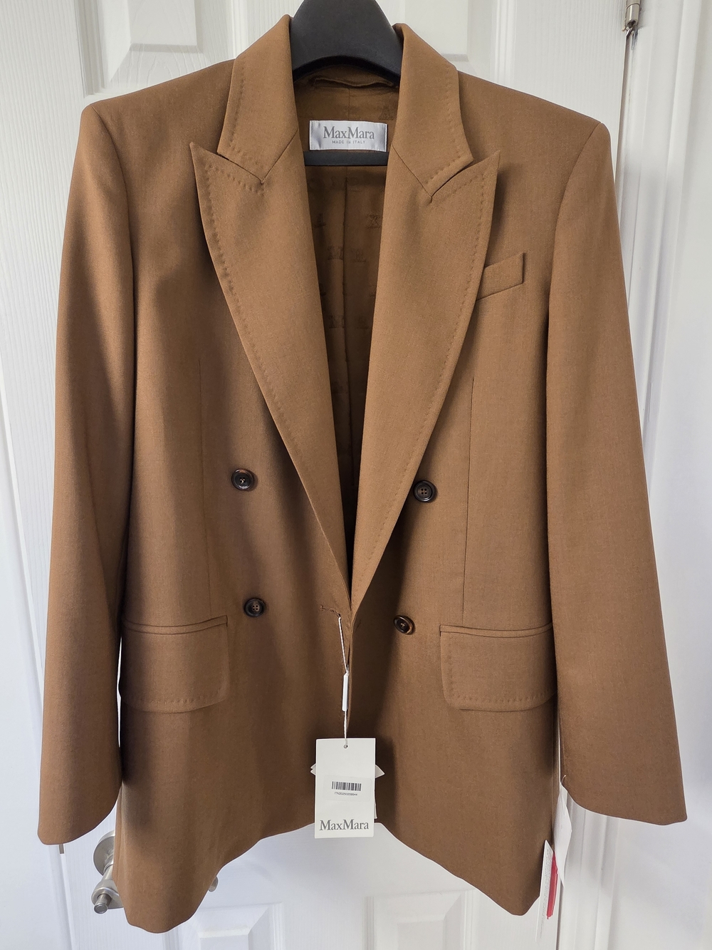 MaxMara Palanca Camel Blazer Size 4 NWT